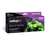 Vallejo Lot de 8 couleurs de jeu AV - Orcs et gobelins