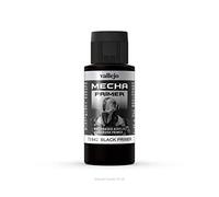Vallejo Mecha Color Peinture Acrylique Noir Primer 60 ml pour Aérographe Résistance Élevée aux Chocs et Manipulations