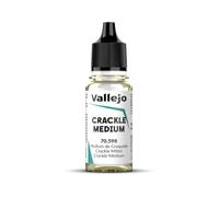 Vallejo Medium Craquelar Incoloro 18 ml - Medium de craquelure pour effets artistiques - Idéal pour peinture acrylique - Flacon de 18 ml - Série Mediums