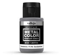 Acrylicos Vallejo VJ77702 Peinture métallique "Duraluminium" Argenté 32 ml