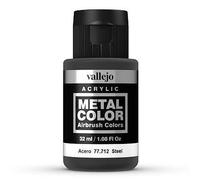 Createx Vallejo Peinture métallique Acrylicos Vallejo Acier 32 ml