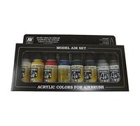 Vallejo Metallic Colors Model Air Paint, 8 Bottles X 17ml