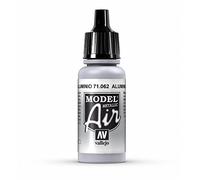 Createx Vallejo Peinture acrylique Model Air Metallic Aluminium 17 ml