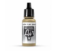 Vallejo Model Air Flacon de peinture acrylique 17 ml Metallic Bright Brass