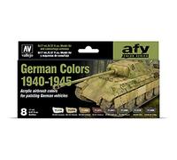 Vallejo Model Air Peinture Acrylique Couleurs Allemandes 1940-1945 Fini Mat, 18 ml pour Aérographe, Modélisme et Figurines.