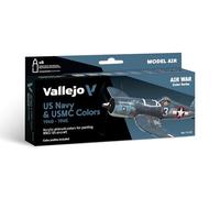 Vallejo Model Air Peinture Acrylique Couleurs US Navy et USMC, Fini Mat, 18 ML, pour Aérographe, Modélisme et Figurines