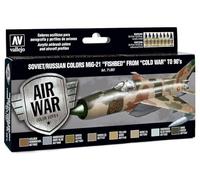 Vallejo Model Air Set 71607 Soviet/Russian colors MiG-21"Fishbed" from 50's to 90's (8)