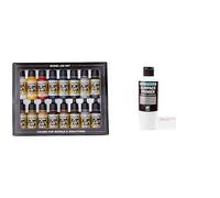 Vallejo Model Air Set de Couleurs de Peinture Acrylique pour air Brush - Couleurs Assorties (Lot de 16) & - Apprêt pour Maquette - 200 ML - Polyuréthane - Coloré Blanc
