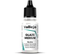 Vallejo Medium Veladuras Incoloro 18 ml - Medium pour effets de transparence - Idéal pour peinture acrylique - Flacon de 18 ml - Série Veladuras