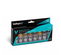 Vallejo Model Color Panzer Colours Lot de 8 pots de peinture acrylique Couleurs assorties