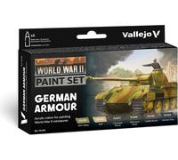 Vallejo Model Color Peinture Acrylique Finition Mate, Couleurs Acryliques, WWII German Armour, 18 ml. Auto-nivelante et Système BSL pour Maquettes et Figurines