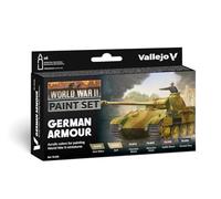 Vallejo Model Color Peinture Acrylique Finition Mate, Couleurs Acryliques, WWII German Armour, 18 ml. Auto-nivelante et Système BSL pour Maquettes et Figurines