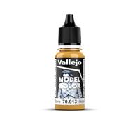 Vallejo Model Color Peinture Acrylique Jaune Ocre Mat, 18 ml, Autonivelante, Système BSL pour Modélisme et Figurines.