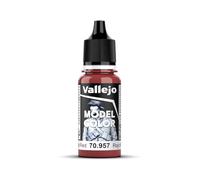 Createx Vallejo – Peinture acrylique Model Color Rouge mat – Système BSL, autonivelante – 18 ml