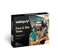 Createx Vallejo - Coffret Model Color 70258 Teintes Visage et Peau - 16 x 18 ml