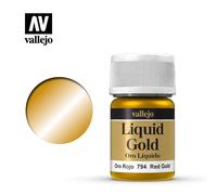 Vallejo acrylic model color - red gold (metals 35ml) - val794 vall-70794