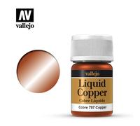 Vallejo Model Couleur Acrylic Paint Acrylique 70797 Liquid Copper Alcohol