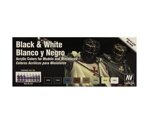 Vallejo Modèle De Peinture Acrylique Noir Et Blanc De Couleur ? Couleurs Assorties (Lot De 8)-Vanguards