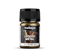 Vallejo Peinture Acrylique Métallisée Dorée 35 ml pour Aérographe et Pinceau, Idéale pour le Modélisme, Finition Métallique.