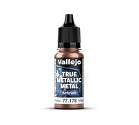 Vallejo Peinture Métallique True Metallic 178-18ML pour Aérographe, Couleur Métal Rouillé, Finition Homogène, Prête à l'Emploi, Idéale pour Modélisme et Loisirs Créatifs