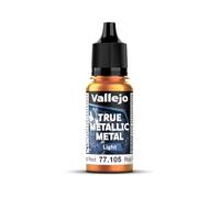 Vallejo Peinture Métallique True Metallic 18ml - Rouge Forgé, Fini Brillant, Idéal pour Dégradés et Mélanges, Application au Pinceau, Parfait pour Modélisme et Loisirs Créatifs
