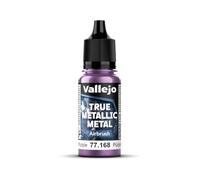 Vallejo Peinture Métallique True Metallic 18ml Violet Améthyste, Peinture pour Aérographe, Finition Homogène, Haute Intensité, Idéale pour Modélisme et Loisirs Créatifs.