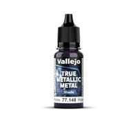 Vallejo Peinture Métallique True Metallic Améthyste Violet 18ml, Fini Brillant, Idéal pour Dégradés et Mélanges, Application au Pinceau, Conservation Prolongée