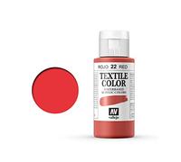 Vallejo Peinture Textile Color 40022 Red (Opaque) (60ml)
