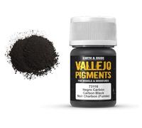 Createx Vallejo Pigments Fumée de carbone – Noir – 35 ml