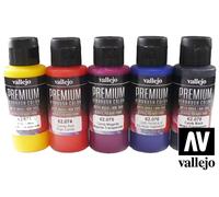 Vallejo Premium Airbrush Acrylique Candy Set 62104 60Ml. 5 Pcs.