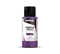 Vallejo Premium Color Peinture Acrylique Violette Fluorescente pour Aérographe - Résistance Élevée aux Chocs et à la Manipulation - Série Premium