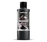 Vallejo Primaires Peinture Acrylique Dunkelgrau Ral7021 Séchage Rapide, Pour Aérographe Pour Modélisme Et Figurines, 200 Ml-Vallejo