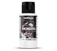 Vallejo Primers Peinture Acrylique Blanc Séchage Rapide pour Aérographe, Idéal pour Modélisme et Figurines, 60ml