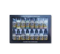 Vallejo Set de Peinture Acrylique Model Air Mat pour Aérographe - Idéal pour Modélisme et Figurines - Assortiment de Couleurs