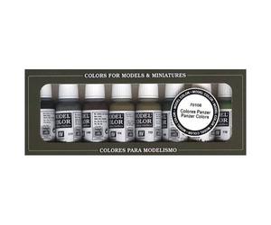 Vallejo Val899 Peinture Model Color Panzer Couleurs De Peinture Acrylique Couleurs Assorties (Lot De 8)-Générique