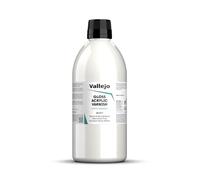 Vallejo Vernis Acrylique Brillant Permanent à Base d'Eau 500 ml. Couche Protectrice Incolore Séchage Rapide pour Beaux-Arts, Modélisme et Loisirs Créatifs.