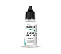 Vallejo Vernis Brillant Acrylique à Base d'Eau Incolore 18 ml - Protection et Finition pour Peinture Modèle et Figurines - Série Varnish