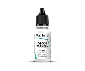 Vallejo Vernis Brillant Acrylique à Base d'Eau Incolore 18 ml - Protection et Finition pour Peinture Modèle et Figurines - Série Varnish