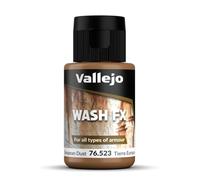 Vallejo Wash Acrylique Terre Européenne 35 Ml - Lavage à Base d'Eau pour Ombres et Lumières sur Figurines et Maquettes.