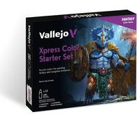 Vallejo Xpress Color Starter Set pour Peindre Figurines. Inclut Figurine Exclusive, Pinceau Synthétique et Guide. Idéal pour Peau, Écailles, Vêtements et Métaux.