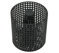 VALO Panier à pellets - Diamètre : 17 x H 18 cm - Noir - Acier - Rond - Résistant au feu - Combustion efficace