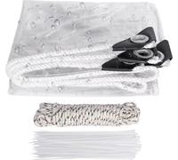 Valora Bâche PVC Transparente - Imperméable - Avec Œillets - Protection pour Meubles de Jardin, Véranda & Abri - 300x400 cm