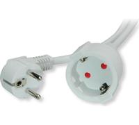 VALUE Rallonge à contact de protection, 230VAC, blanc, 10 m