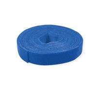 VALUE Rouleau de ruban auto-agrippant Bleu 10 mm x 25 m