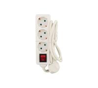 Valueline - Coupe-circuit - CA 220-240 V - 3680 Watt - entrée : alimentation - connecteurs de sortie : 3 (power CEE 7/7) - 1.5 m cordon - blanc