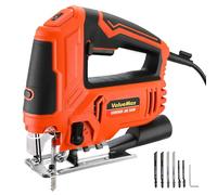 ValueMax 850W Scie Sauteuse, Vitesse réglable de 800 à 3000 SPM, 6 Vitesses | 4 Modes de Coupe, Coupe en Biseau à±45°, Fonction soufflerie, 6 Lames, Lampe LED, Idéale pour Bois, Métal et Plastique