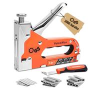 ValueMax Agrafeuse Murale Multifonction 3 en 1 avec 3000 Agrafes, Agrafeuse Manuelle Adaptée aux Agrafes de Type 140, 28, 8, Idéal pour Tapisserie, Matériel de Fixation, Décoration, Menuiserie