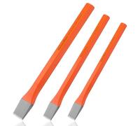 ValueMax Jeu de 3 Burins Ciseaux à Froid pour Maçonnerie et Béton | Burins Plats en Acier Chrome Vanadium 16 x 170, 12 x 150, 10 x 140 mm