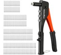 ValueMax Kit de pince à riveter 4-en-1 avec 200 rivets et 4 tailles d’embouts