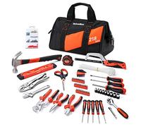ValueMax Kit d'outils de maison 218 pièces avec sac à outils de 33 cm, ensemble d'outils de réparation domestique et de bricolage, y compris jeu de pinces, jeu de douilles métriques liquet